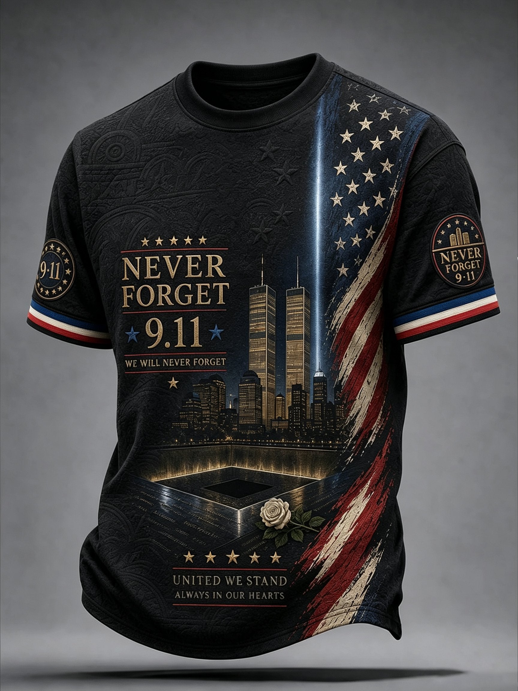 Men's 9.11 Never Forget Printed T-shirt